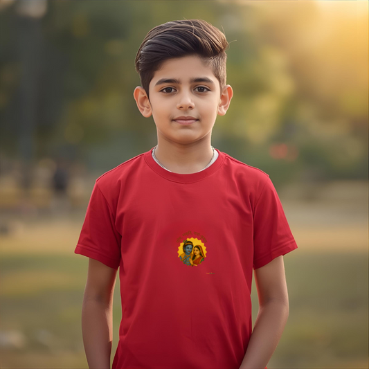Radha Krishna inspired Boy's Crew Neck T-Shirt